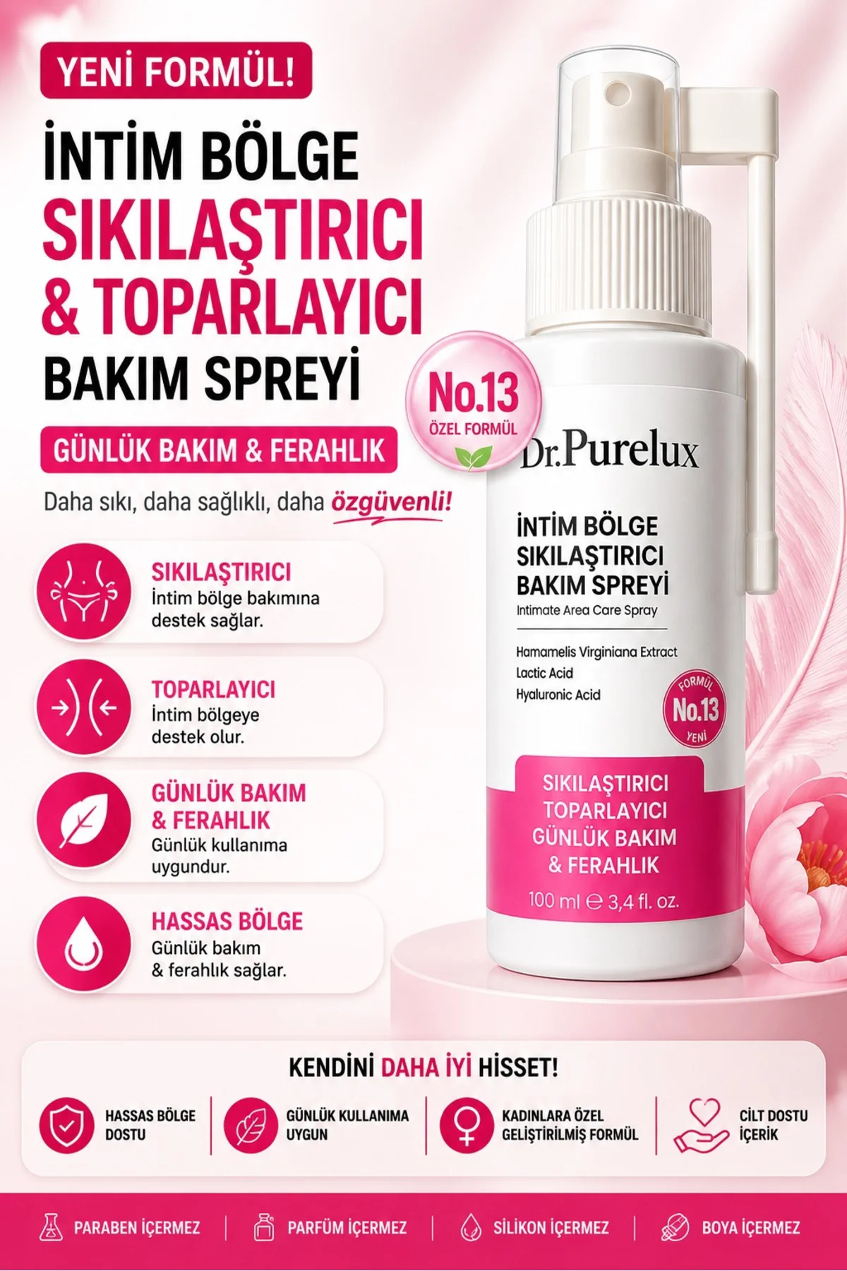 İntim Bölge Sıkılaştırıcı & Toparlayıcı İntim Bakım Spreyi – Hass