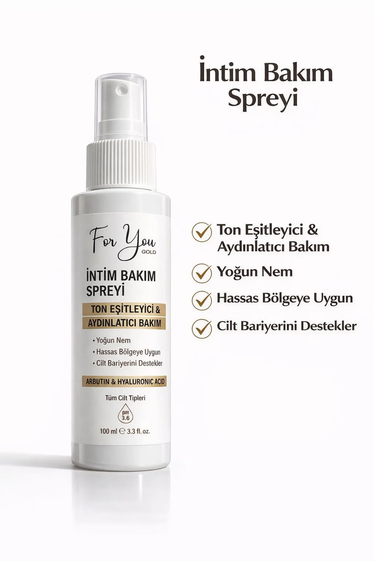 İntim Bölge Ton Eşitleyici İnitim Bakım Spreyi 100 ml – Arbutin &