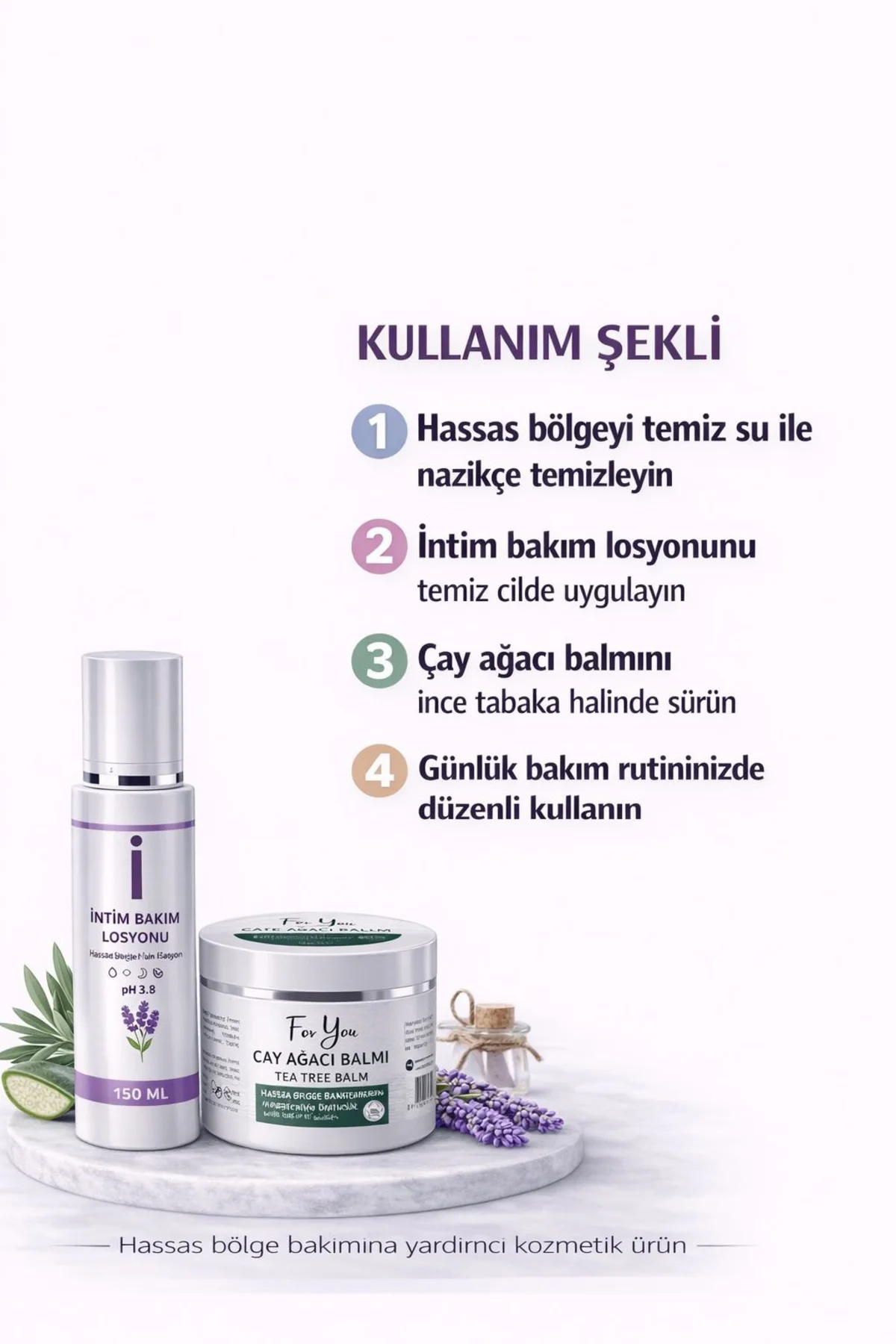Intim Genital Bölge Akıntı, ve Koku Gidermeye Yardımcı Losyon + Ç