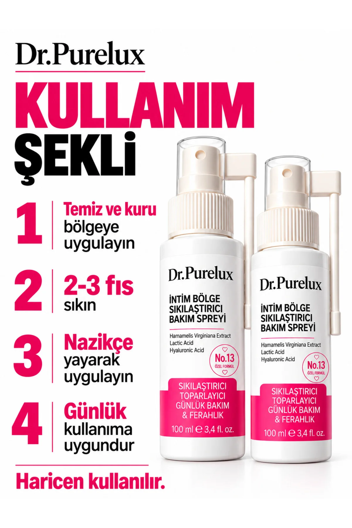 İntim Genital Bölge Doğum Sonrası Sıkılaştırıcı & Toparlayıcı Bakım | Elastikiyet & Nem Desteği | Ph Dengeli