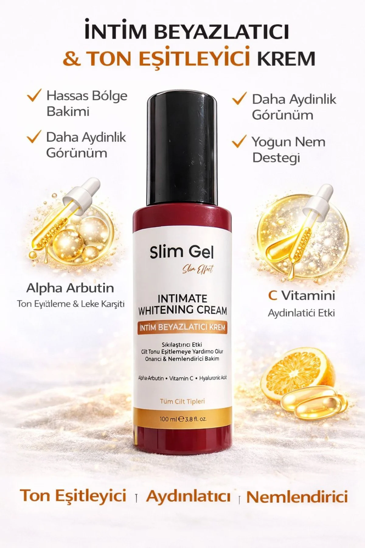 İntim Genital Bölge Beyazlatıcı • Sıkılaştırıcı • Ton Eşitleyici 