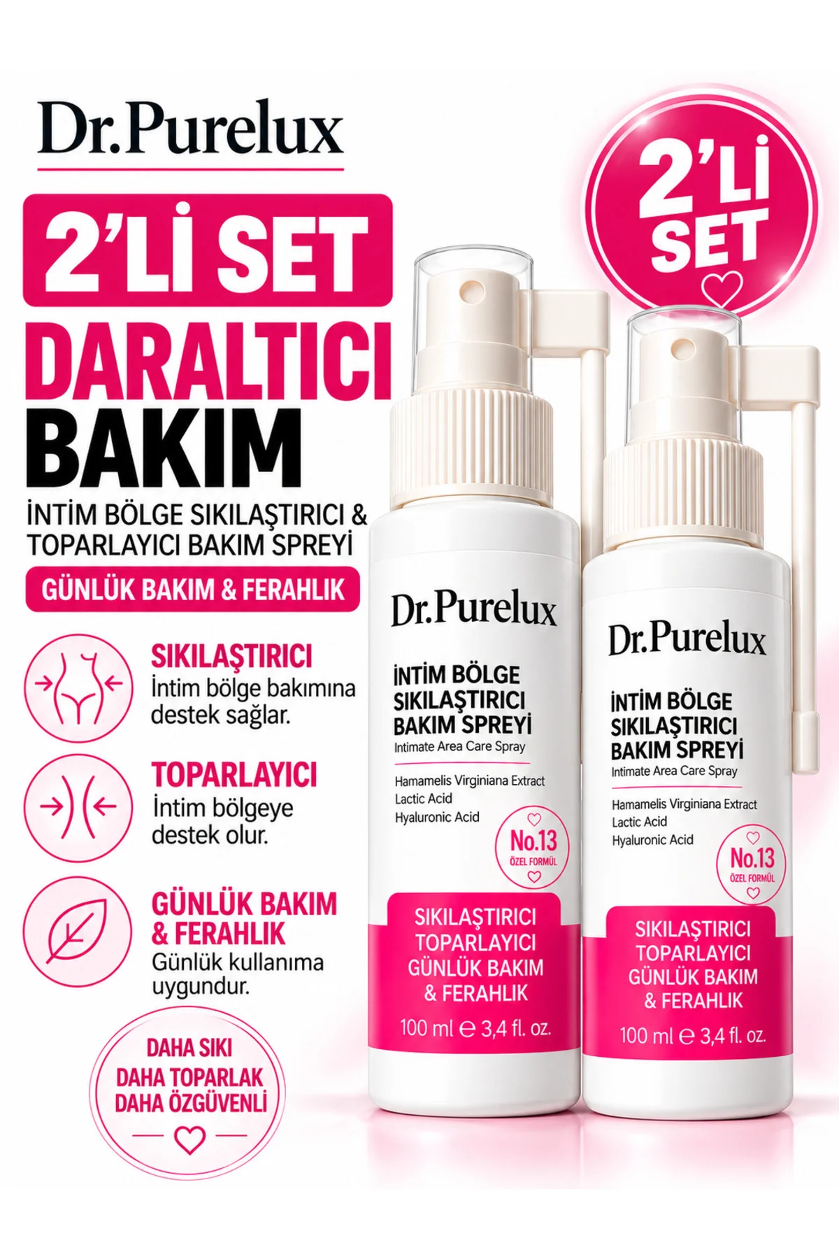 İntim Genital Bölge Doğum Sonrası Sıkılaştırıcı & Toparlayıcı Bakım | Elastikiyet & Nem Desteği | Ph Dengeli