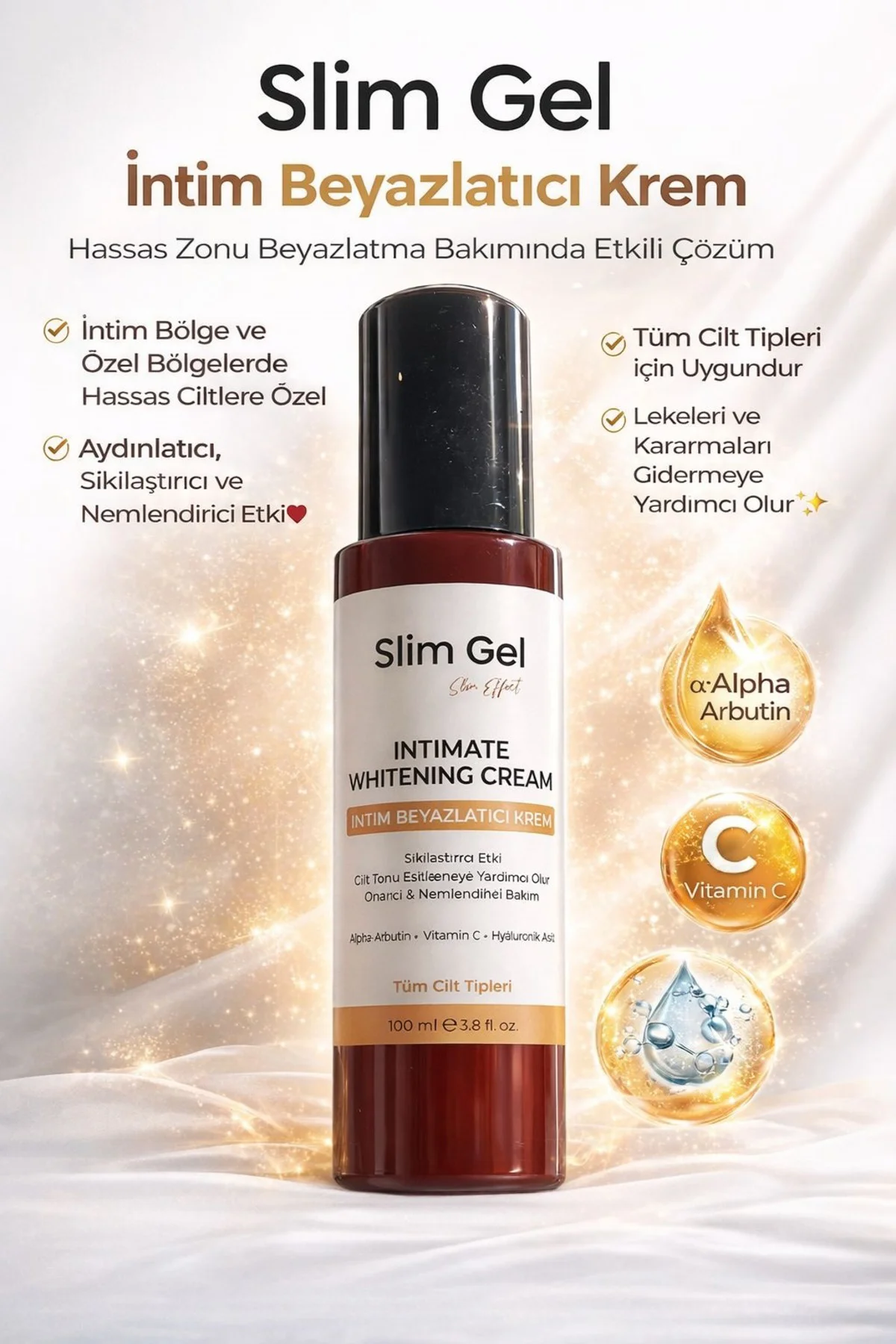 İntim Genital Bölge Beyazlatıcı • Sıkılaştırıcı • Ton Eşitleyici 