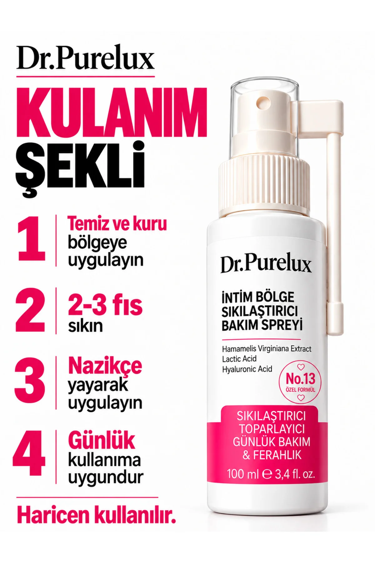 İntim Genital Bölge Doğum Sonrası Sıkılaştırıcı & Toparlayıcı Bakım | Elastikiyet & Nem Desteği | Ph Dengeli