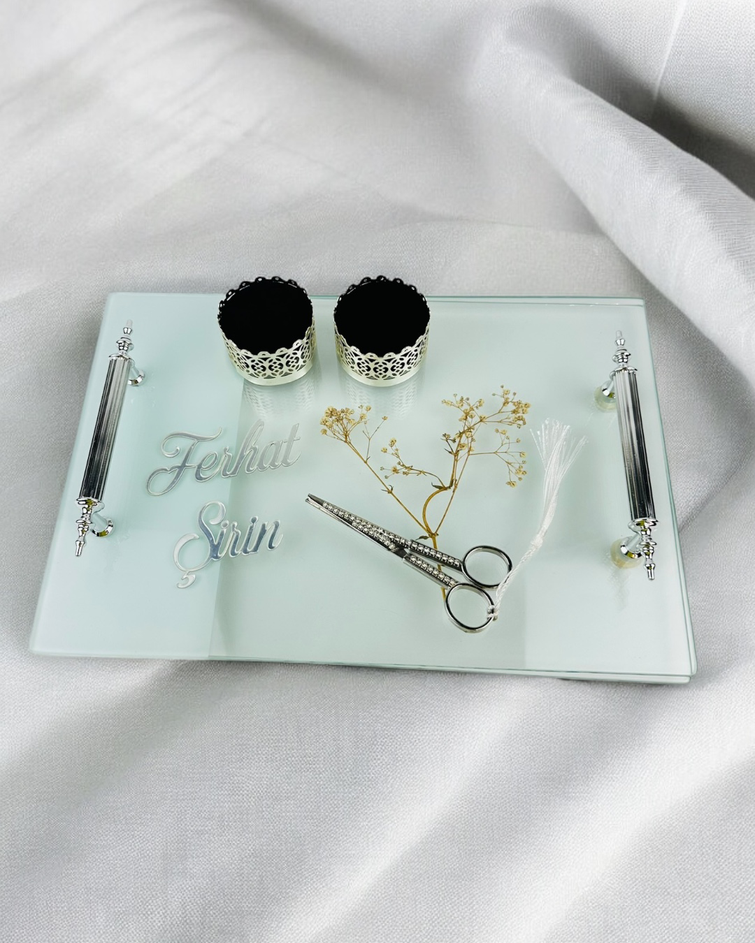 Intimacy Gümüş Söz Tepsisi