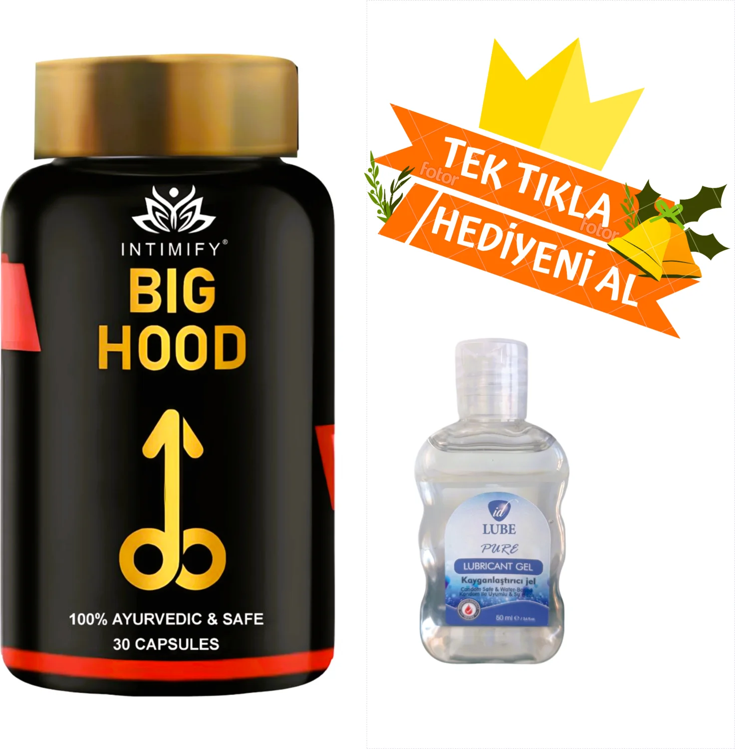 Intimify Bıg Hood Erkek Performans Kapsülü - Altın Kapak 30 Kapsül Fiyatı, Yorumları ve Özellikleri