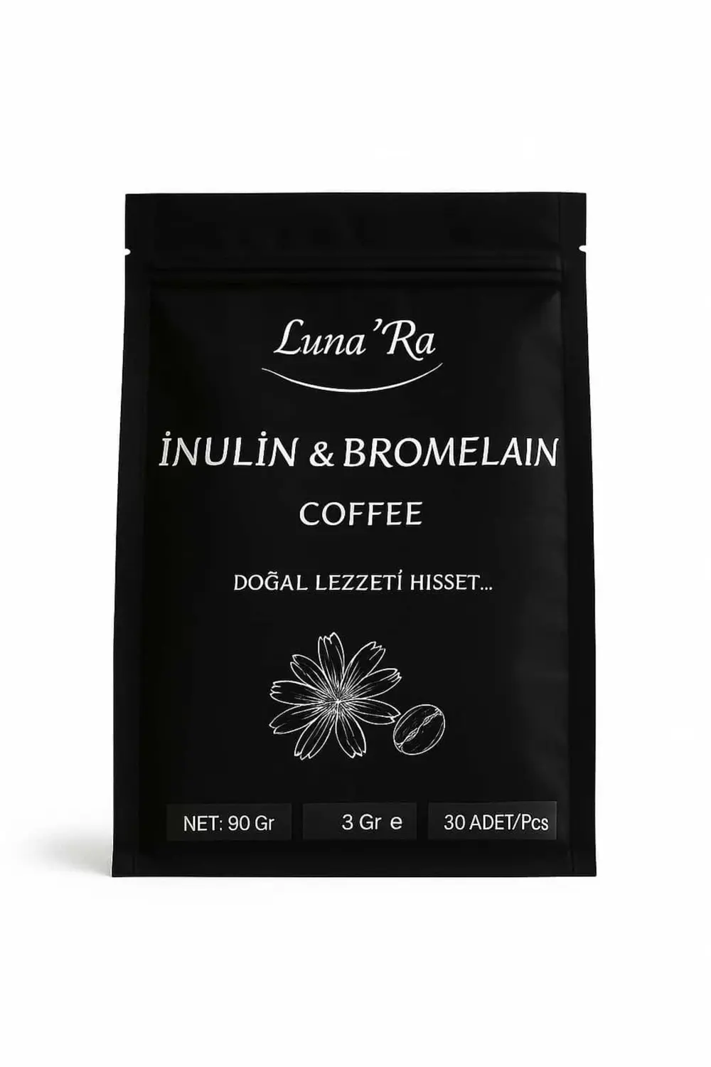 Lunara Desing İnülin Ve Bromelain Coffee - 30 Şase Detox Kahve