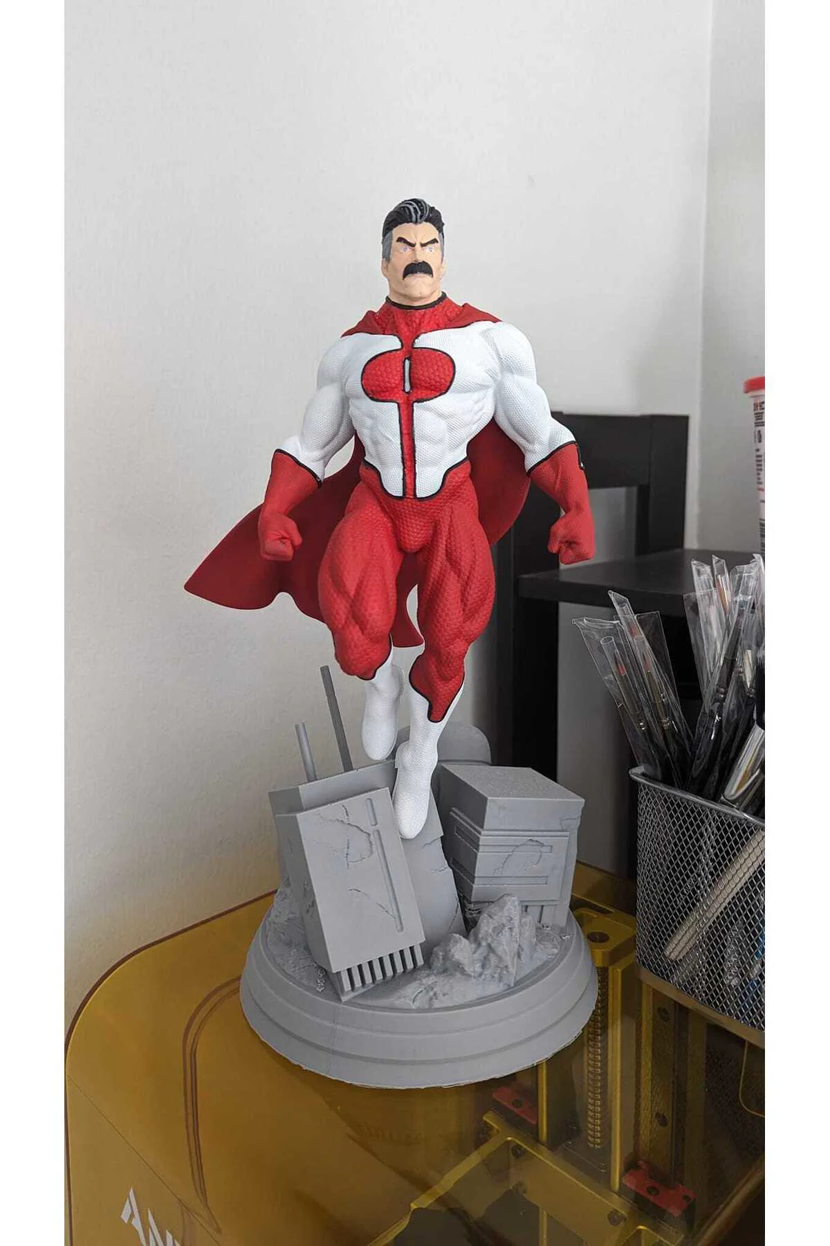 Invincible Omni Man Boyalı Figür Nowl-Ahn Figür Büyük Boy 25CM
