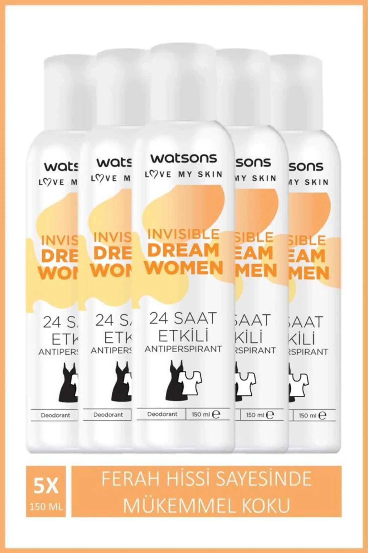 Invisible Dream Pudralı Deodorant Sprey 5x150ml