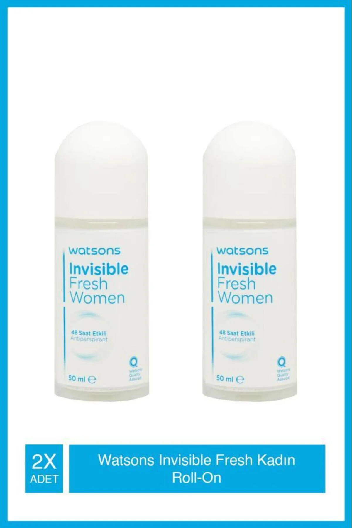 Invisible Fresh 48 Saat Etkili Kadın Roll-On 50 Ml X2 Adet