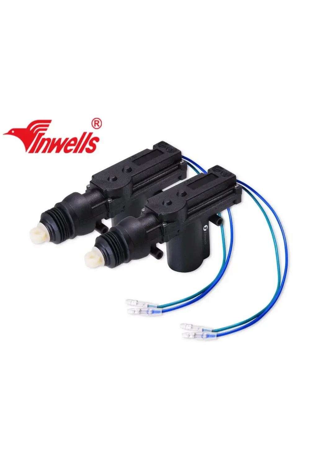 İNWELLS 24 VOLT KAPI MERKEZİ KİLİT MOTOR SETİ 2 KABLOLU TESİSATLI
