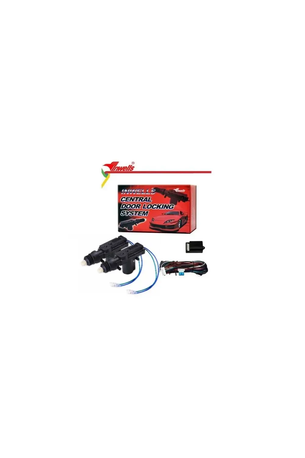 İNWELLS 24 VOLT KAPI MERKEZİ KİLİT MOTOR SETİ 2 KABLOLU TESİSATLI