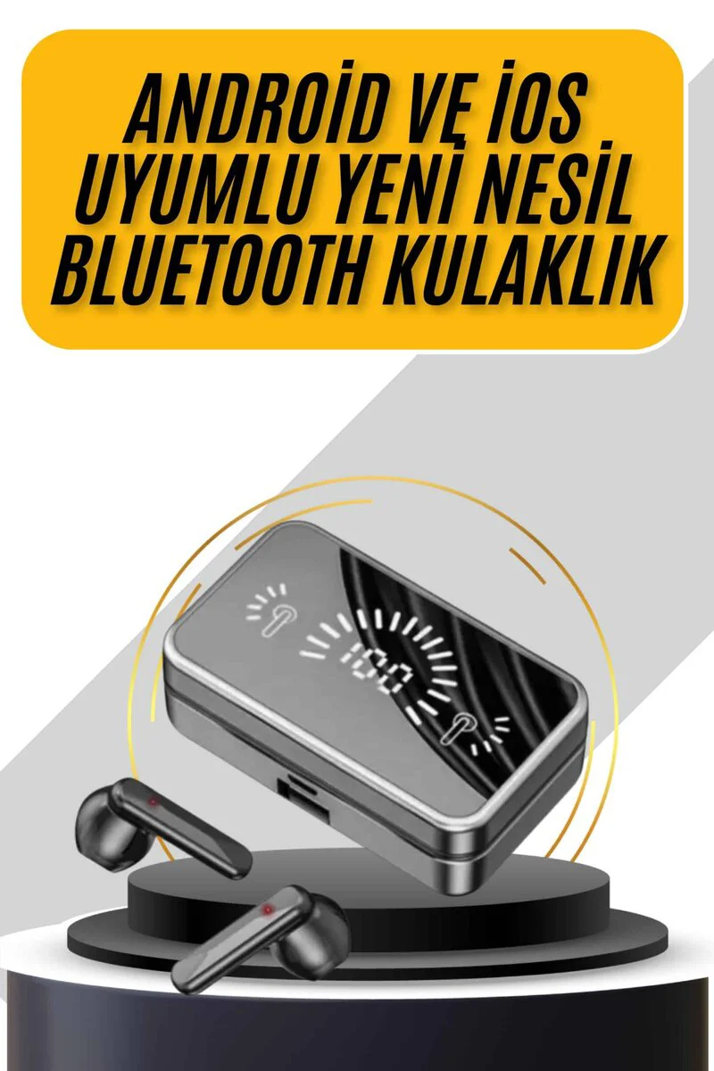 İos Android Uyumlu Bluetooth Kulaklık Kablosuz Kulaklık Yüksek Ba