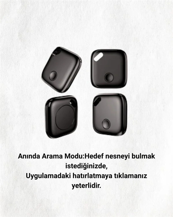 iOS & Android Uyumlu Smart Tag | Uzun Pil Ömrü | Bul Uygulaması ile Entegre Akıllı Takip Cihazı