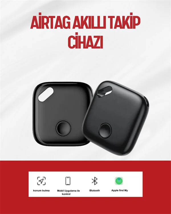 iOS & Android Uyumlu Smart Tag | Uzun Pil Ömrü | Bul Uygulaması ile Entegre Akıllı Takip Cihazı
