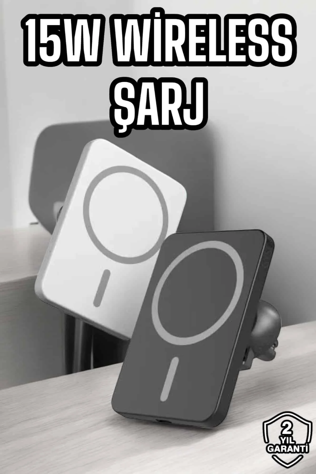 İOS Uyumlu Manyetik Tasarım Magsafe İphone 12/13/14/15 araç şarjı - ayr1197-1133