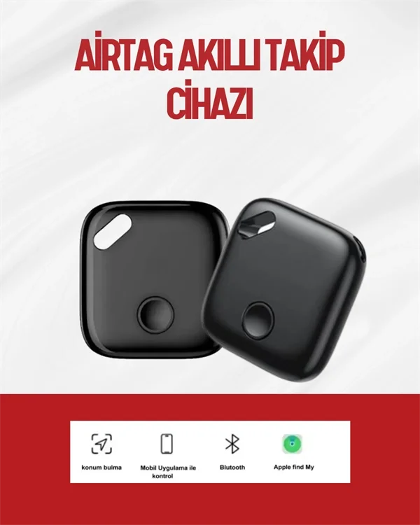 iOS Uyumlu Smart Tag | Uzun Pil Ömrü | Bul Uygulaması ile Entegre