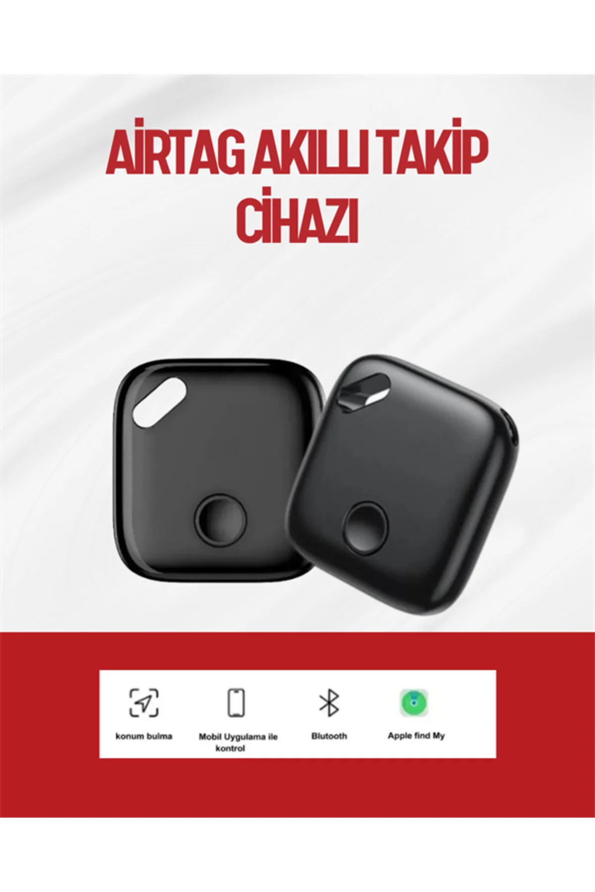 iOS Uyumlu Smart Tag | Uzun Pil Ömrü | Bul Uygulaması ile Entegre