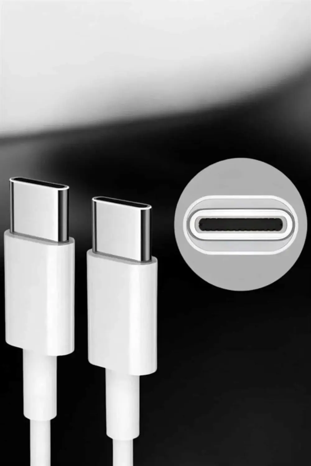 İOS Uyumlu Type-C Girişli Hızlı Şarj 15/15 Pro Max Adaptör ve Kab