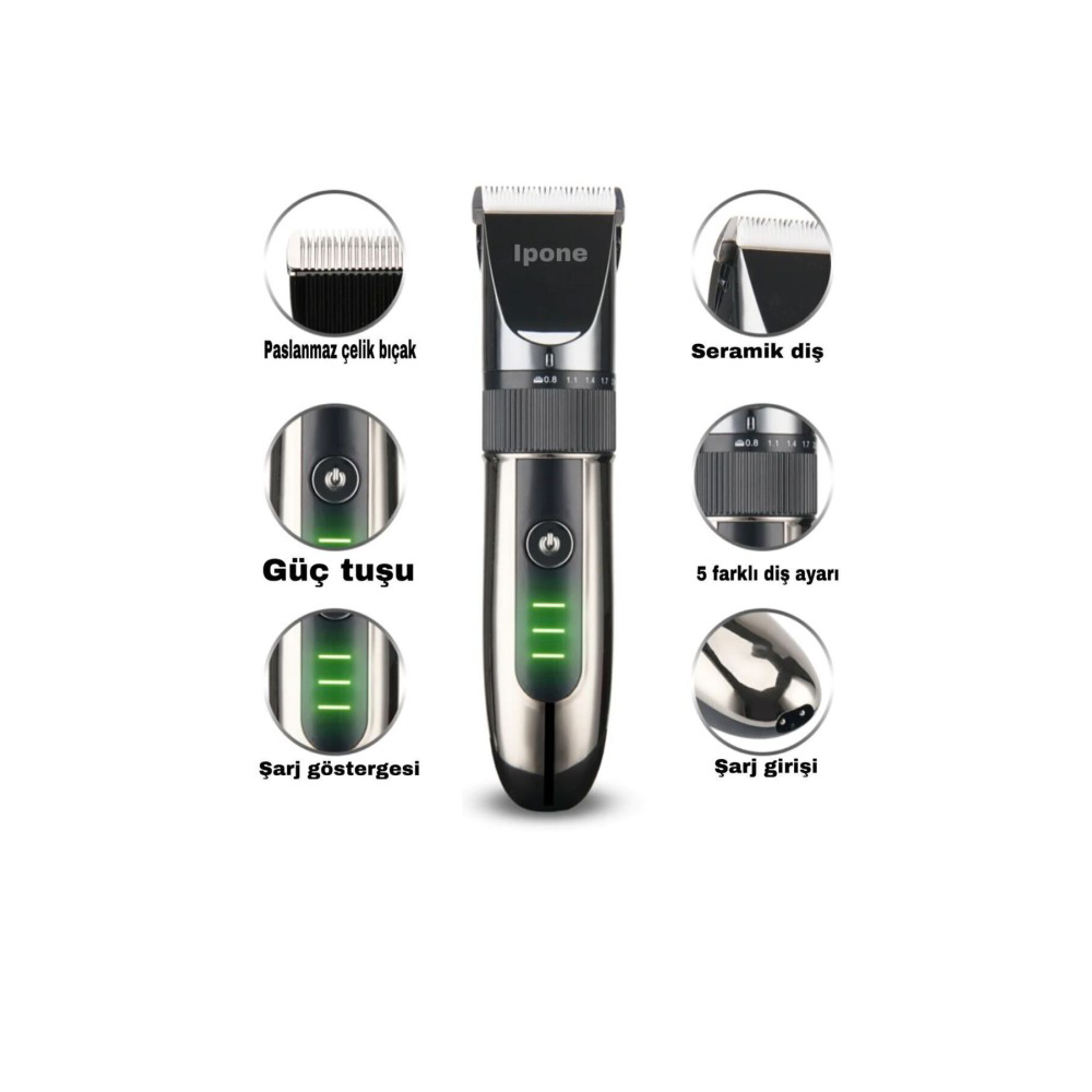 IP-1012 Kişisel Bakım Aleti Profesyonel Saç- Sakal Vücut Tüyleri