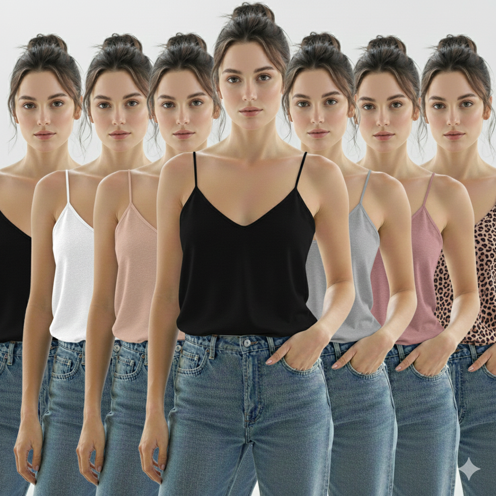 İp Askılı Bambu Atlet 6'lı