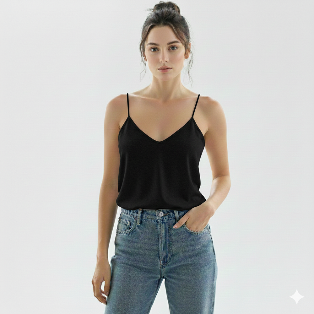 İp Askılı Bambu Atlet