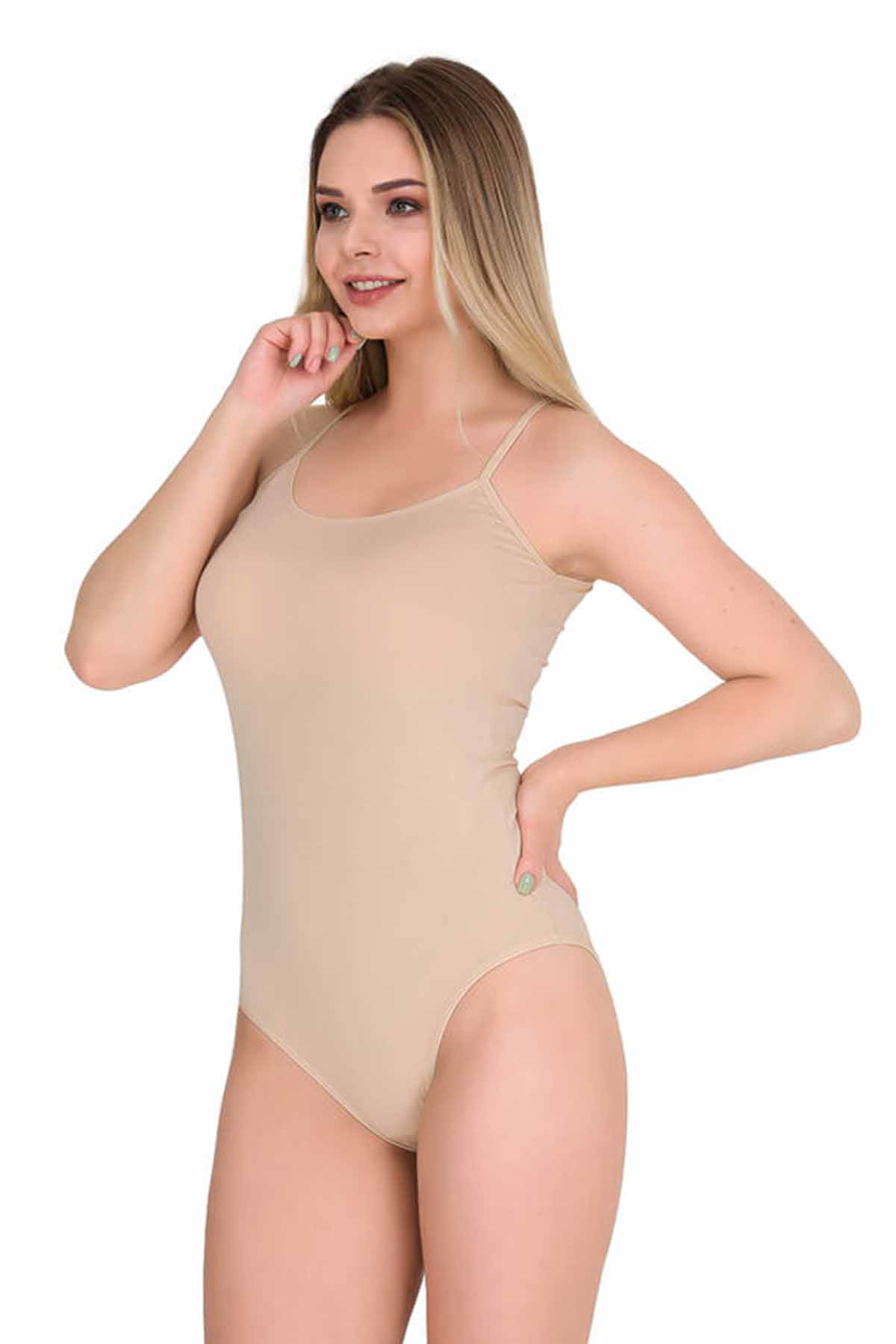 Just Cheap Store İp Askili Kadin Çitçitli Kancali Body Ten 2081B