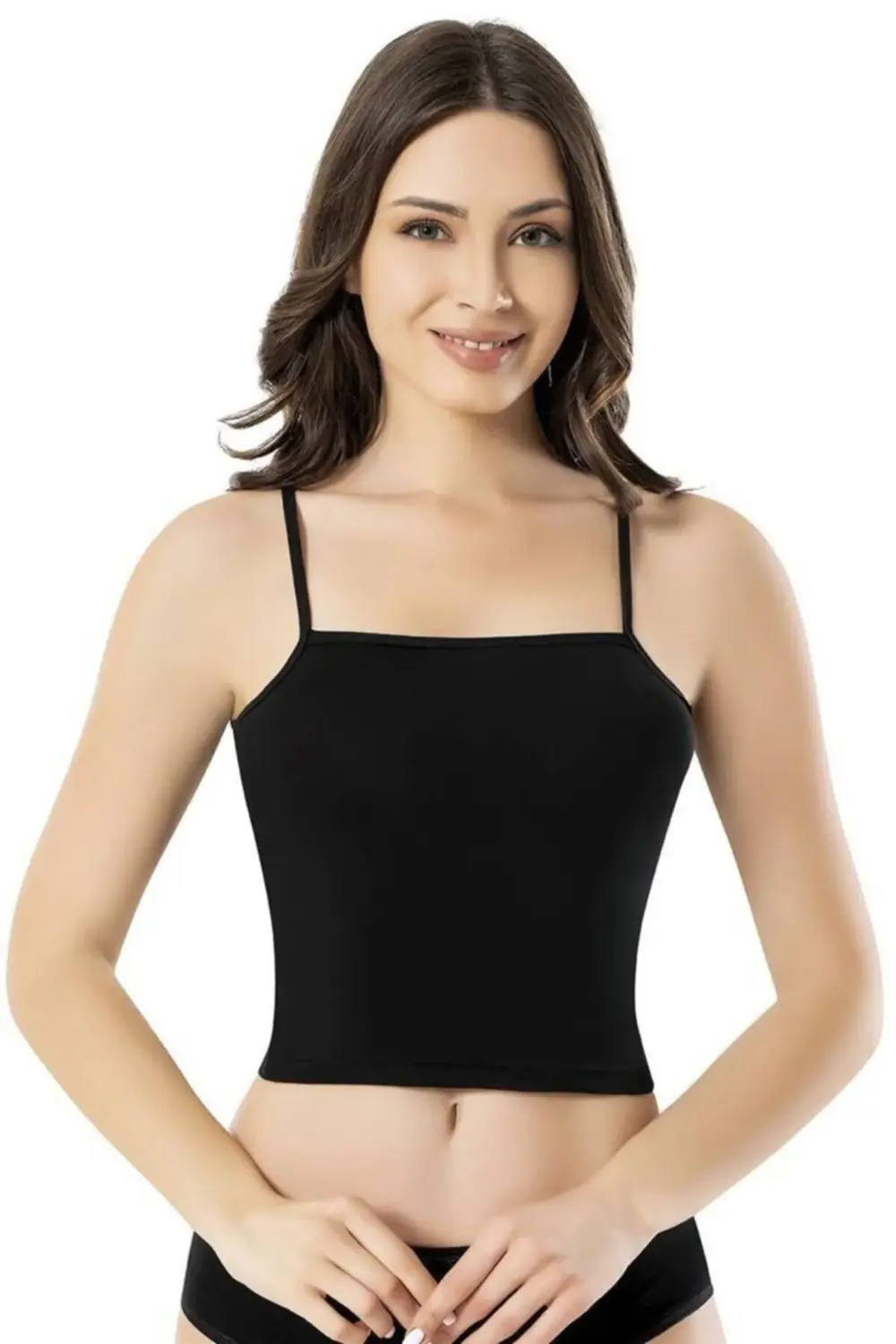 Ip Askılı Krop 6377 | Siyah