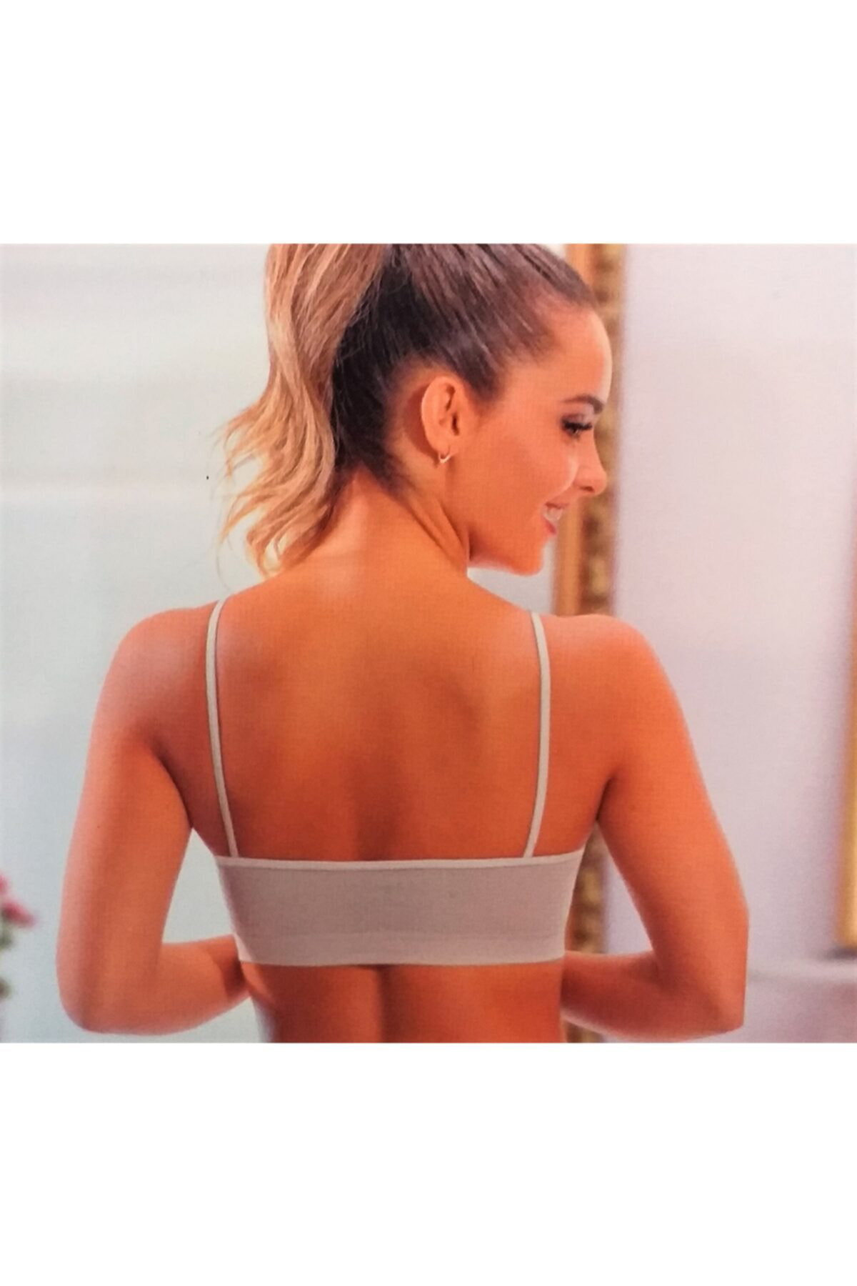 Layza Form İp Askılı Pedli Büstiyer Sütyen Ten