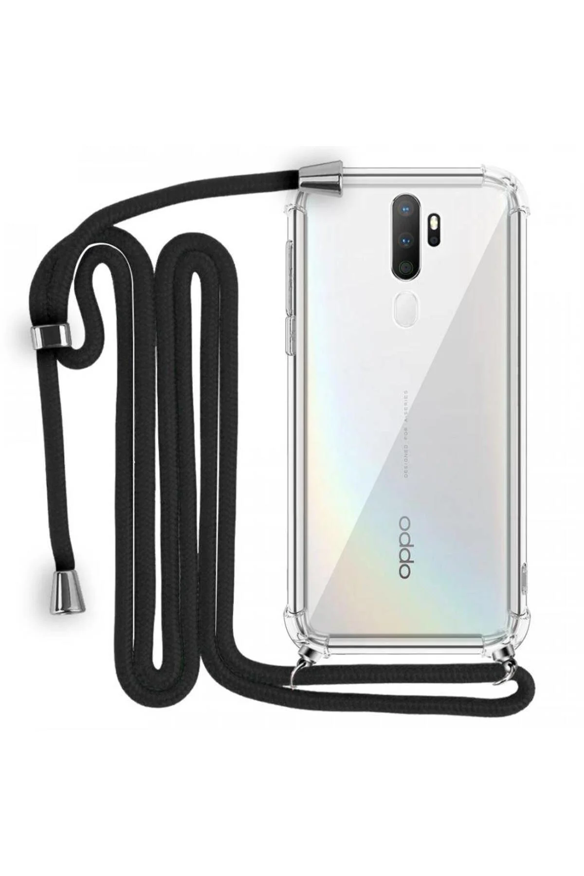 İp Askılı Tank Şeffaf Kılıf Oppo A9 2020 İp Askılı Tank Şeffaf Kılıf Oppo A9 2020