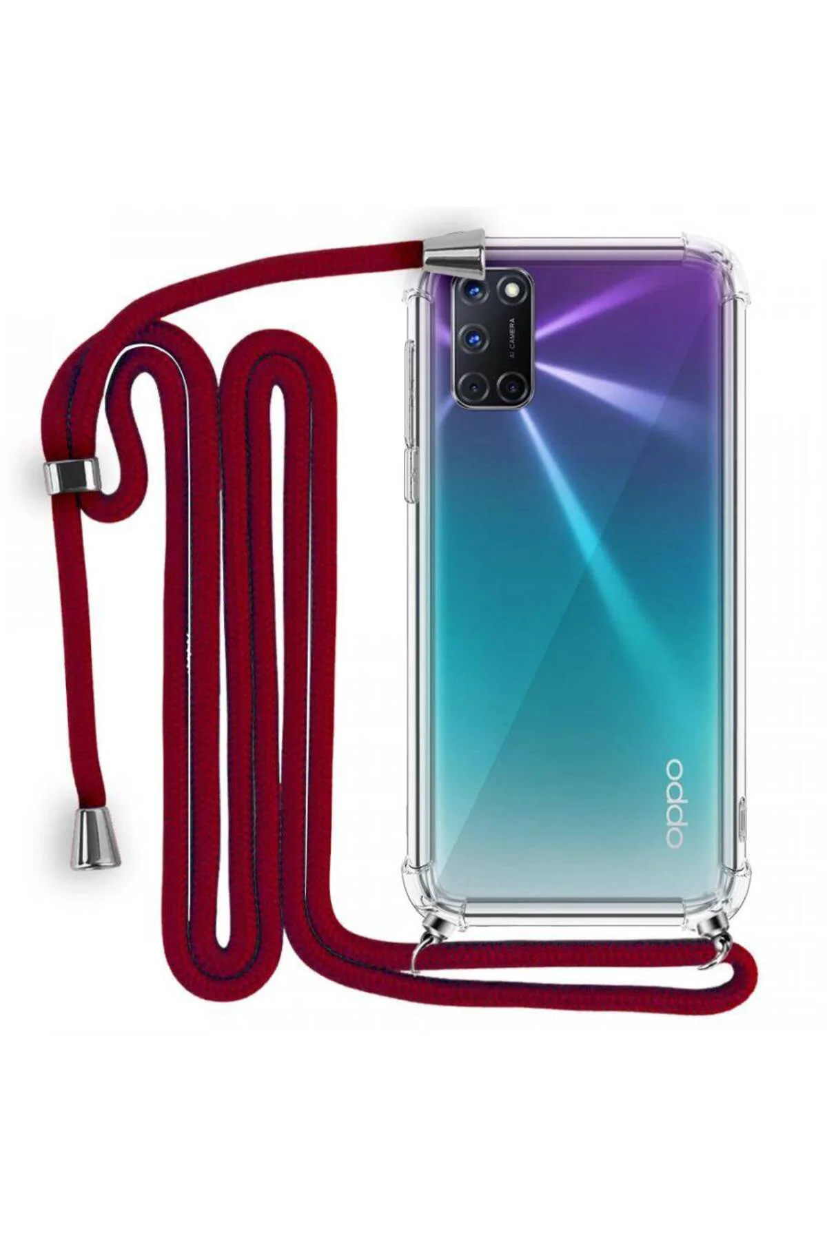 İp Askılı Tank Şeffaf Kılıf Oppo A92 İp Askılı Tank Şeffaf Kılıf Oppo A92