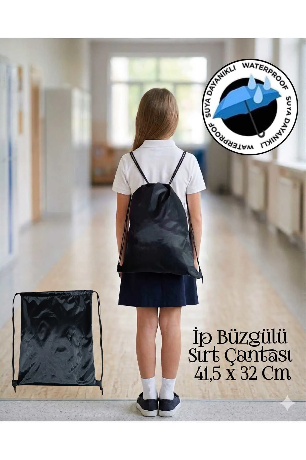 İP BÜZGÜLÜ SIRT ÇANTASI