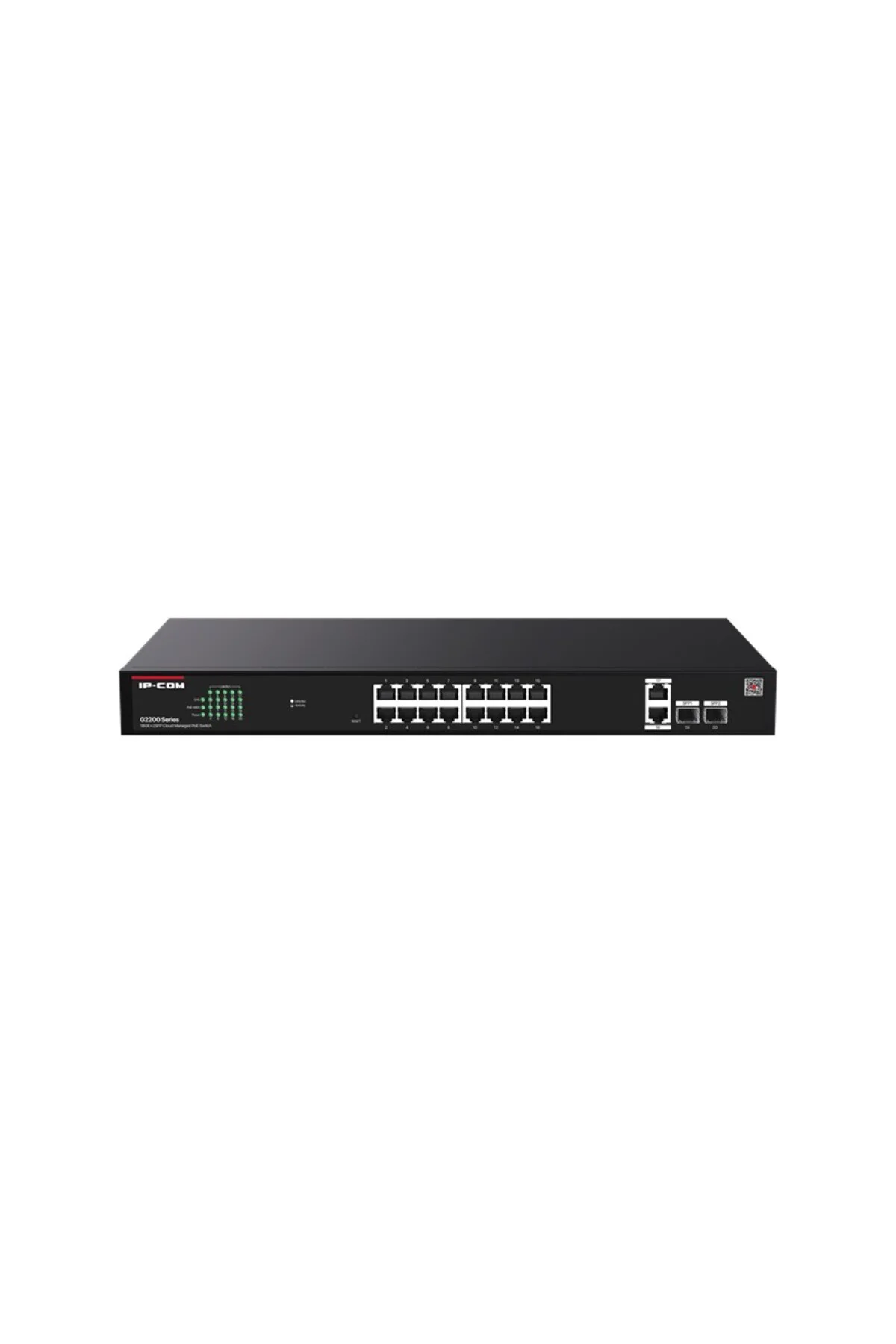 Ip-Com G2220P-16-250W 16 Port Gigabit+2Xrj45/Sfp Uplink 230W Poe 