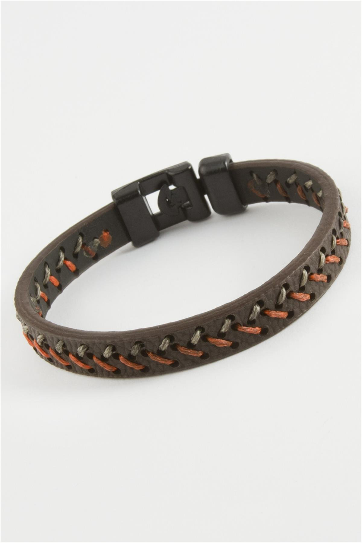 İp İşlemeli Kaliteli Suni Deri Bileklik Doğal Taş Bileklik Şık Ta