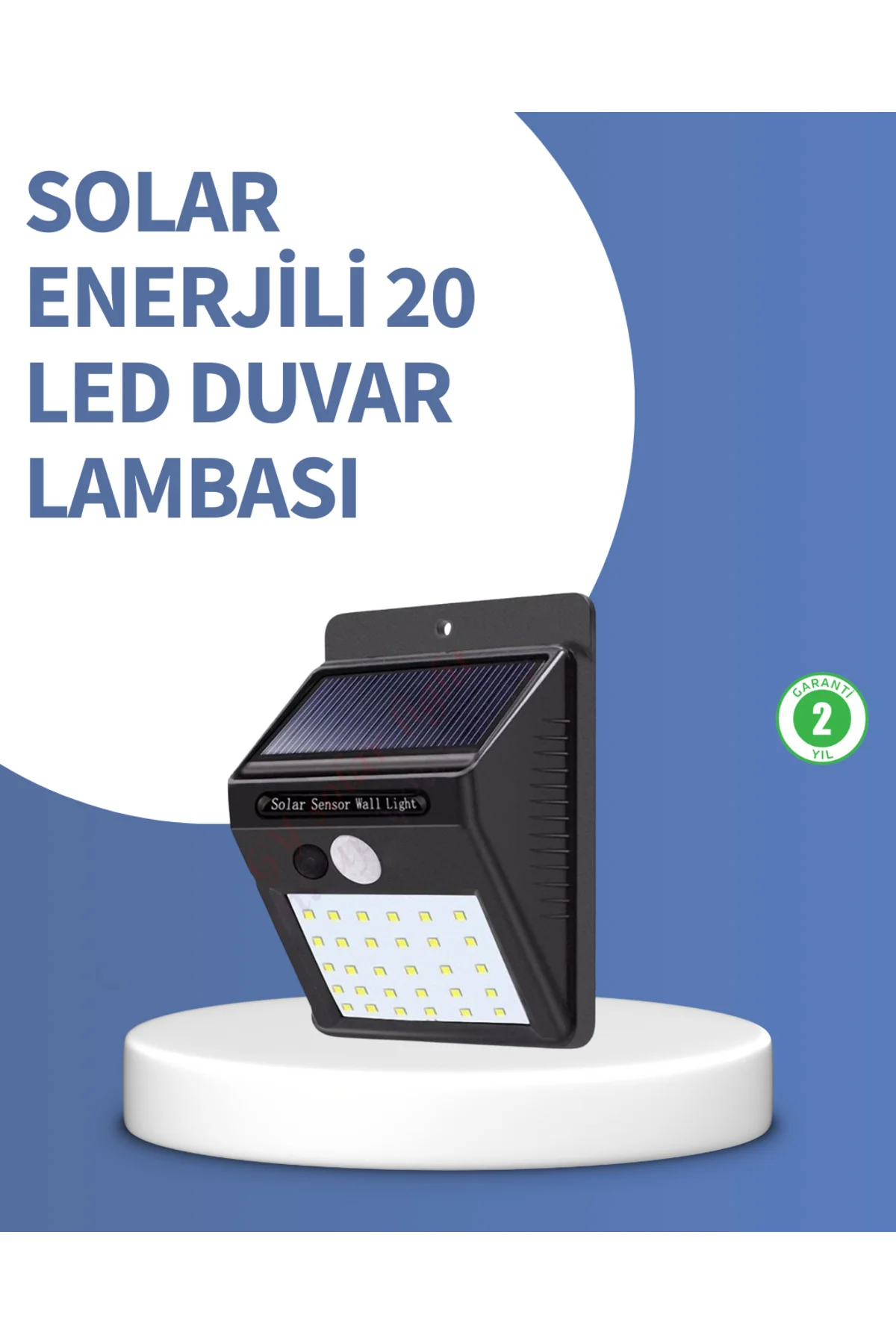 IP65 Dayanıklı Solar Enerjili Dış Cephe Aydınlatma