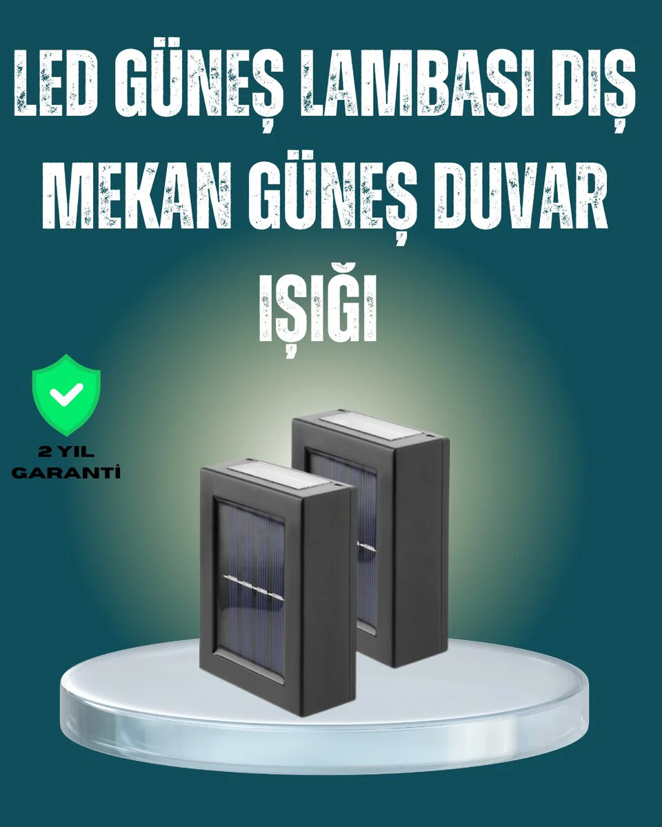 IP65 Su Geçirmez Güneş Enerjili Bahçe Lambası - 8 Saat Süreli LED Aydınlatma