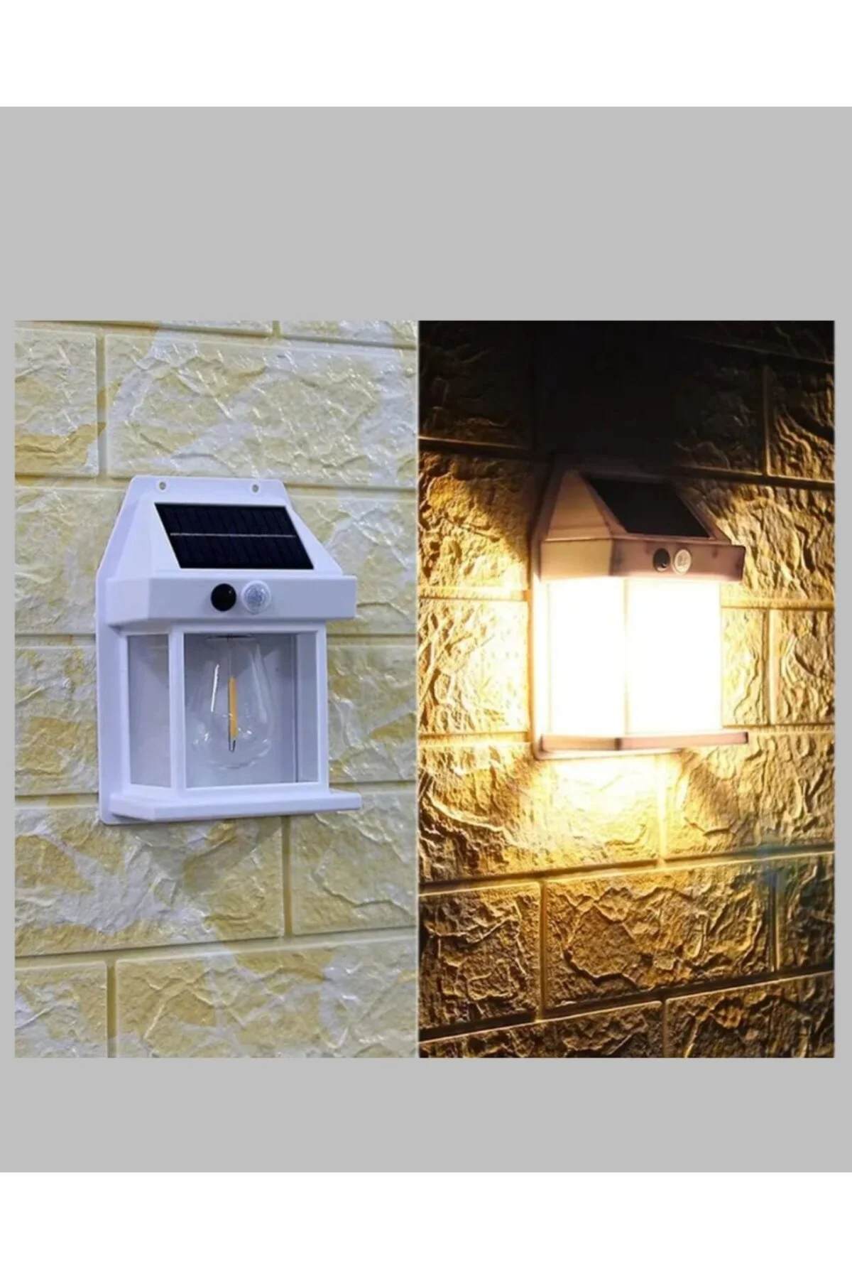 Ip65 Su Geçirmez Güneş Paneli Dış Mekan Lamba