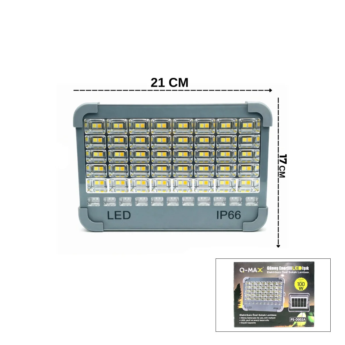 Ip66 Güneş Enerjili Led Işık Solar Projektör - Powerbank Çakarlı Kamp - Dış Mekan Ps-d002a Bx40 Fiyatı, Yorumları ve Özellikleri
