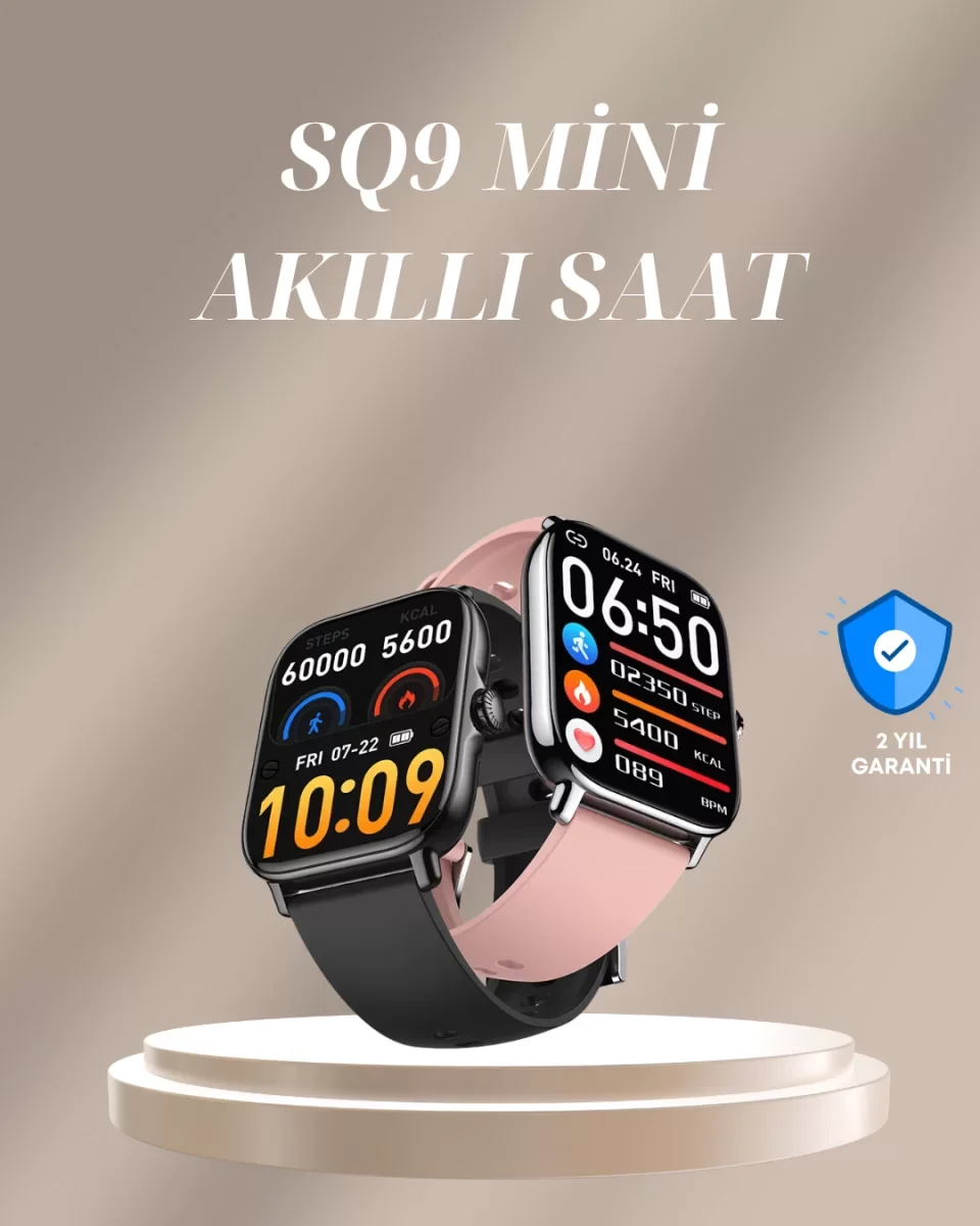 IP67 Suya Dayanıklı AMOLED Akıllı Saat Bildirim ve Sağlık Takip Ö