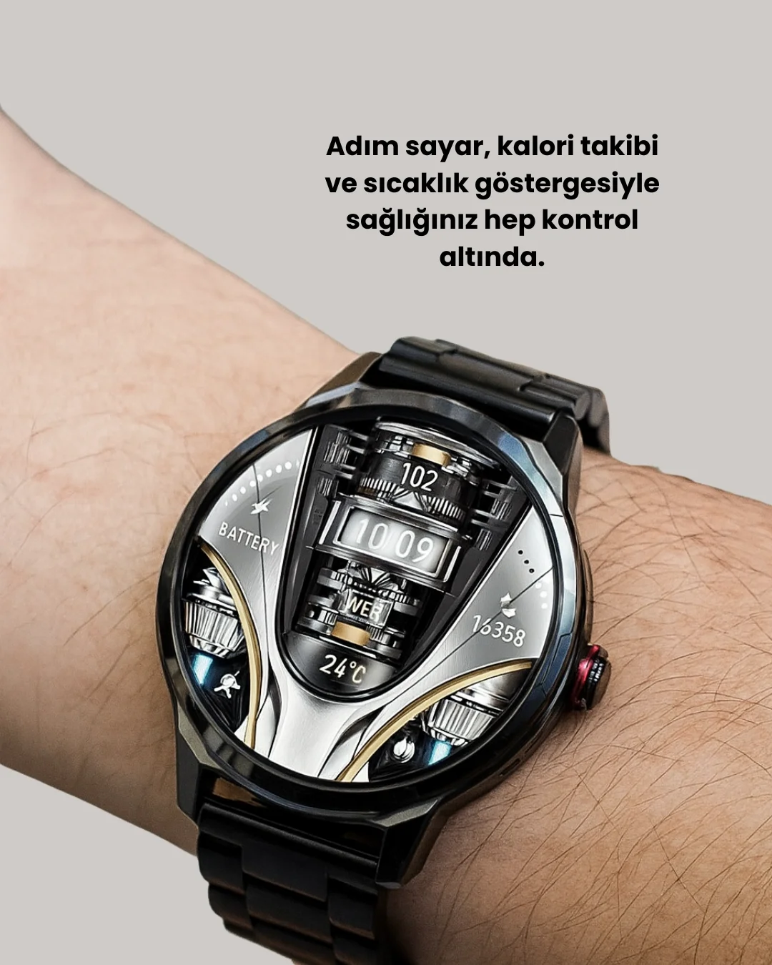 IP68 Su Toz Dirençli SW80 Akıllı Saat Android iOS Uyumlu Yeni Nesil