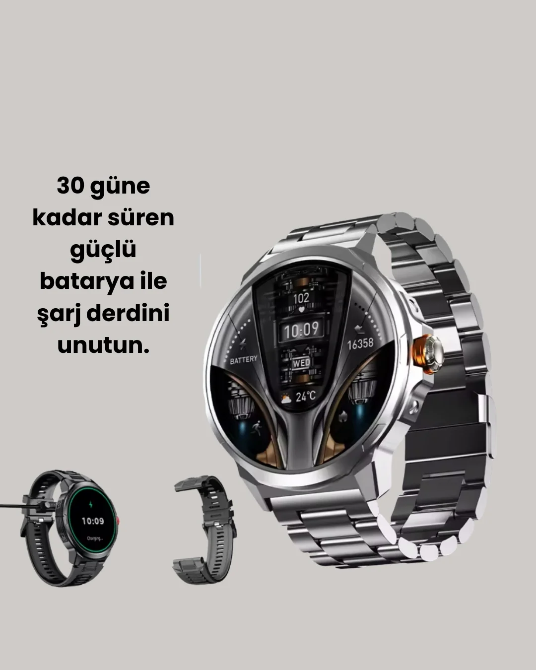 IP68 Su Toz Dirençli SW80 Akıllı Saat Android iOS Uyumlu Yeni Nesil