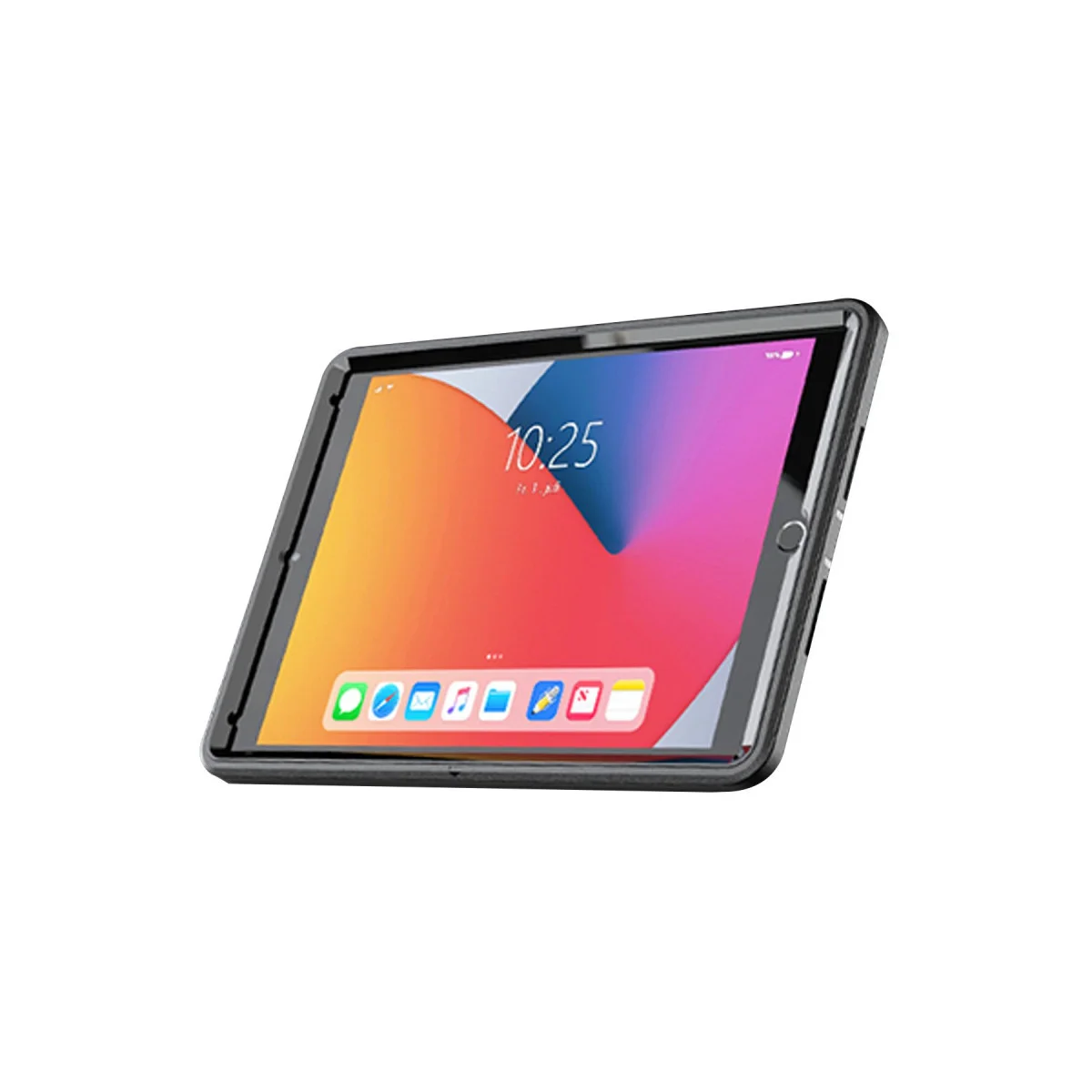 iPad 10.2 (7. Nesil) Kılıf Hand Strap Tablet Kılıfı - Siyah (Dayanıklı Tutuş ve Korumalı Çözüm)