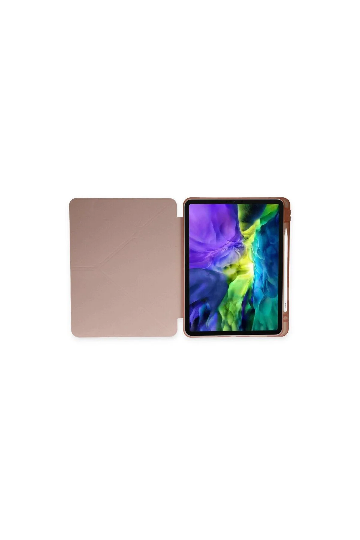 İpad 10.2 (8.nesil) Kılıf Kalemlikli Mars Tablet Kılıfı - Rose Gold