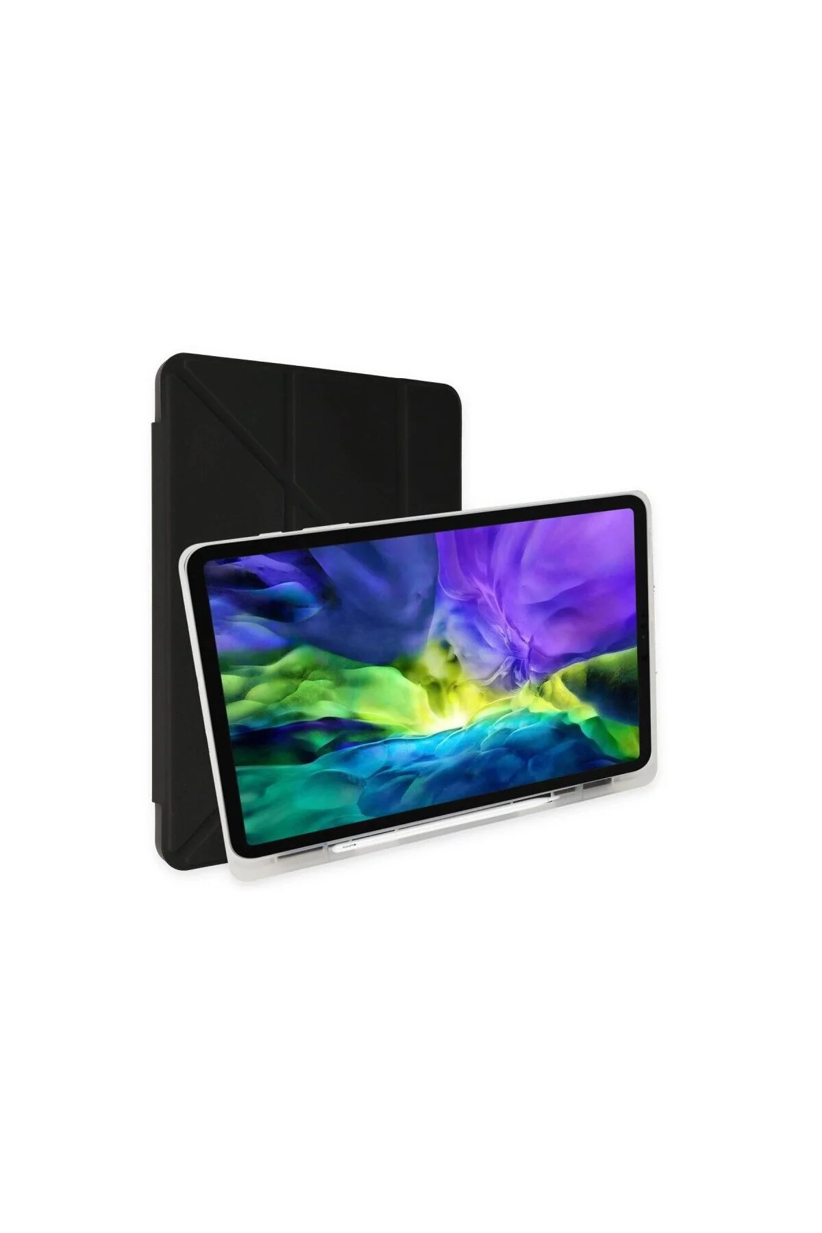 İpad 10.2 (8.nesil) Kılıf Kalemlikli Mars Tablet Kılıfı - Siyah İpad 10.2 (8.nesil) Kılıf Kalemlikli Mars Tablet Kılıfı - Siyah
