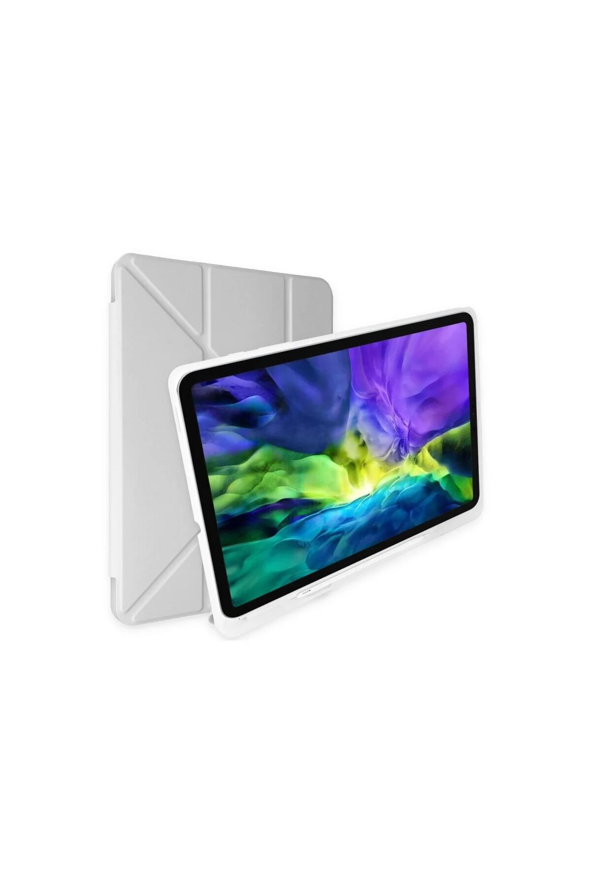İpad 10.2 (8.nesil) Kılıf Kalemlikli Mars Tablet Kılıfı - Gri İpad 10.2 (8.nesil) Kılıf Kalemlikli Mars Tablet Kılıfı - Gri