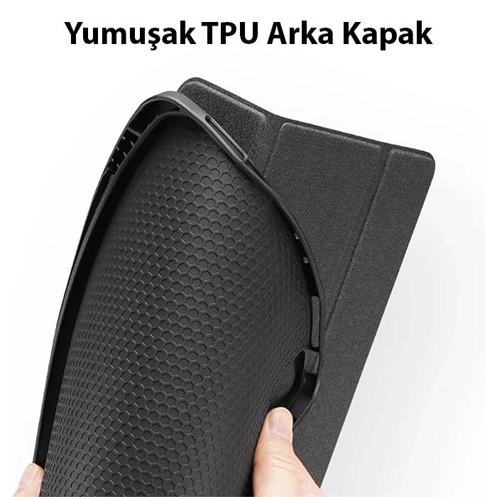 iPad 10.9" 2022 Kılıf Domo Series – Kalem Bölmeli Mıknatıslı Standlı Koruyucu Kapak