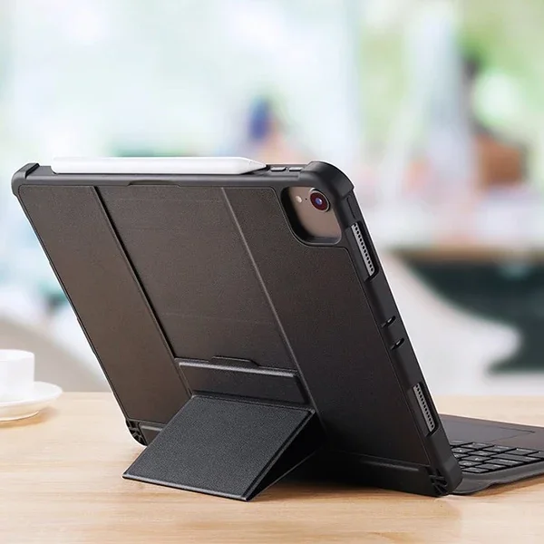 iPad 11 Pro & Air 10.9 Bluetooth’lu Klavyeli Kılıf – 100 Saat Pil, Touchpad, Manyetik Stand