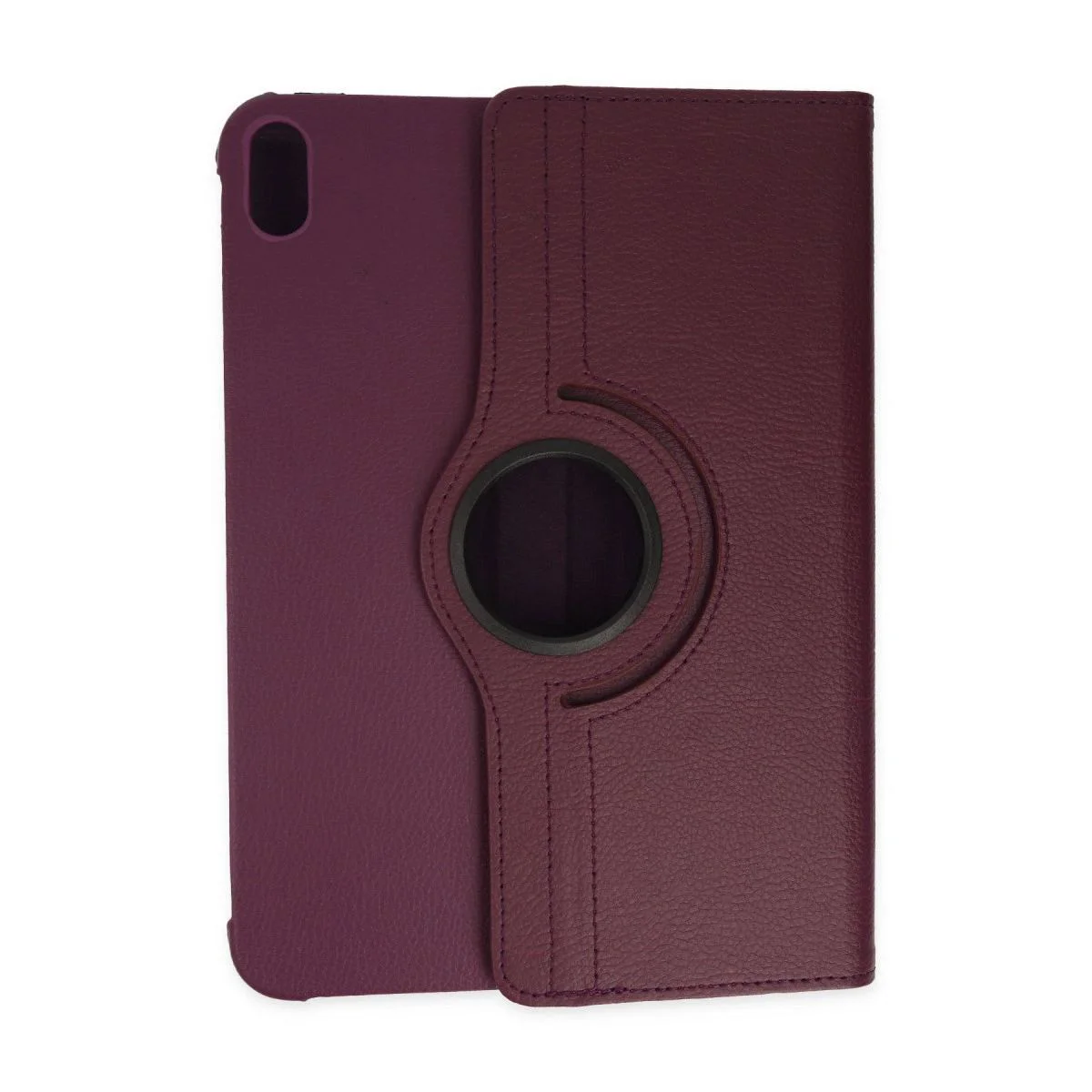 iPad 2022 10.9 (10. Nesil) ile Uyumlu Deri Kılıf - 360° Dönen Stand, Mürdüm Fiyatı, Yorumları ve Özellikleri