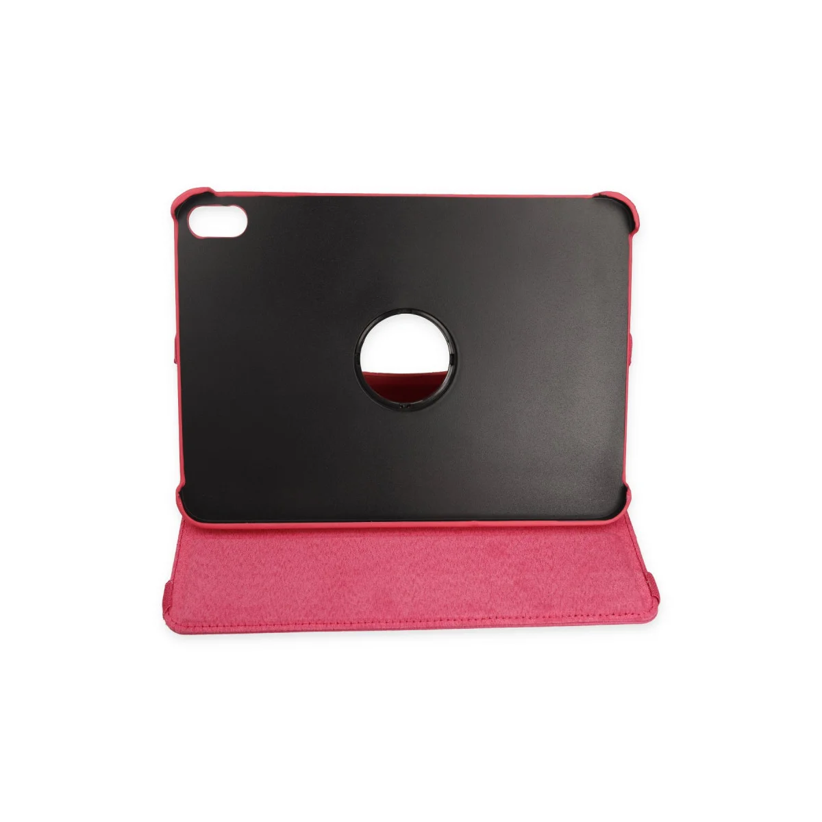 iPad 2022 10.9 (10. Nesil) 360 Derece Dönebilen Tablet Deri Kılıf - Pembe
