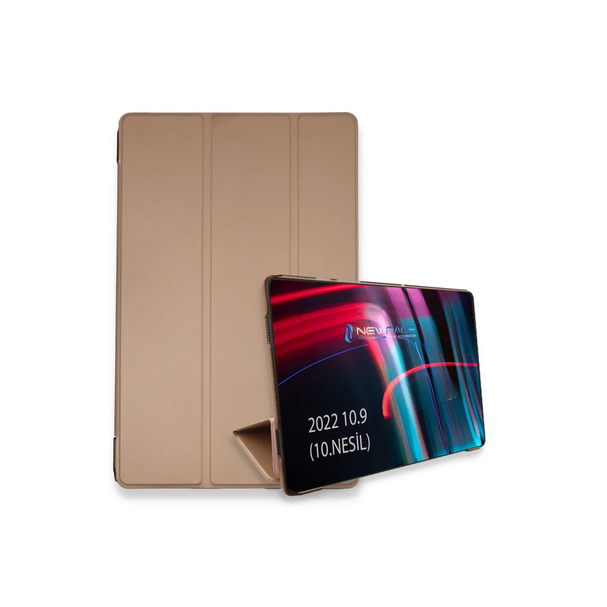 iPad 2022 10.9 (10. Nesil) Kılıf - Rose Gold Tablet Kılıfı